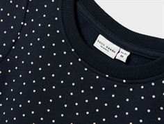 Name It dark sapphire small dots sweatkjole